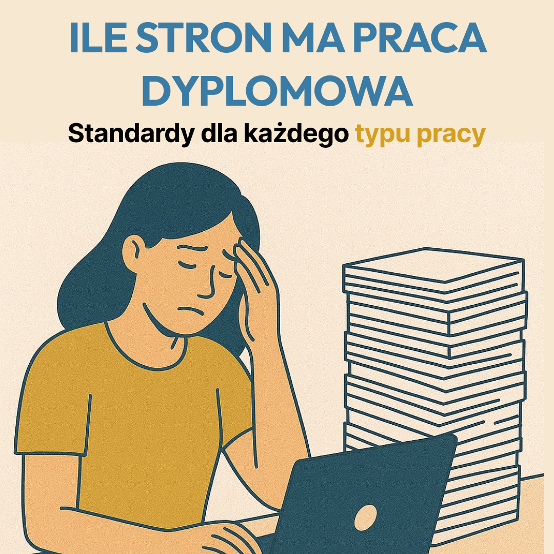 Ile stron ma praca dyplomowa? Standardy dla każdego typu studiów w 2025
