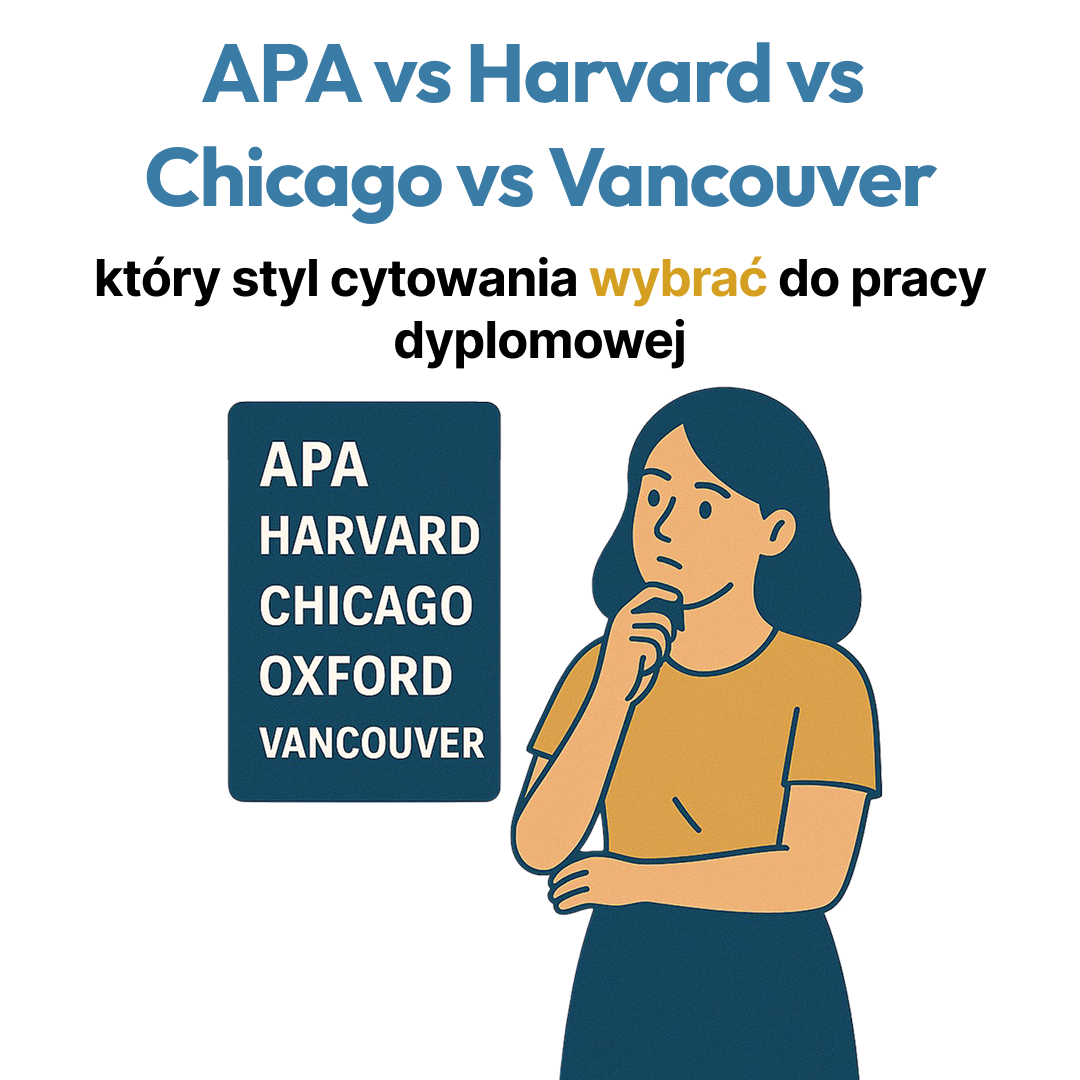 APA vs Harvard vs Chicago - który styl cytowania wybrać? [porównanie 2025]